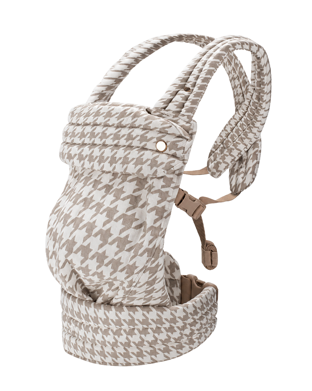 Beige Houndstooth Baby Carrier