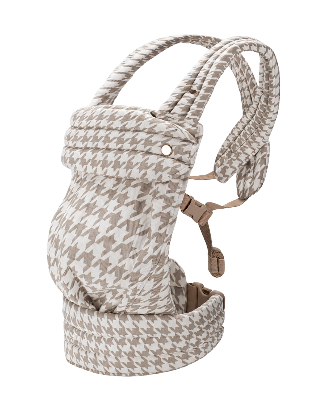 Beige Houndstooth Baby Carrier