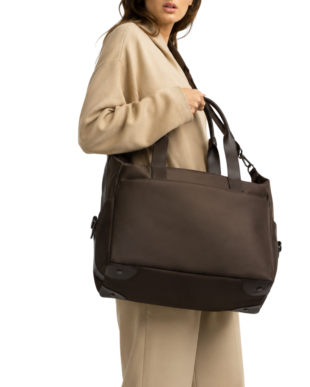 Chocolate Nylon Diaper Bag