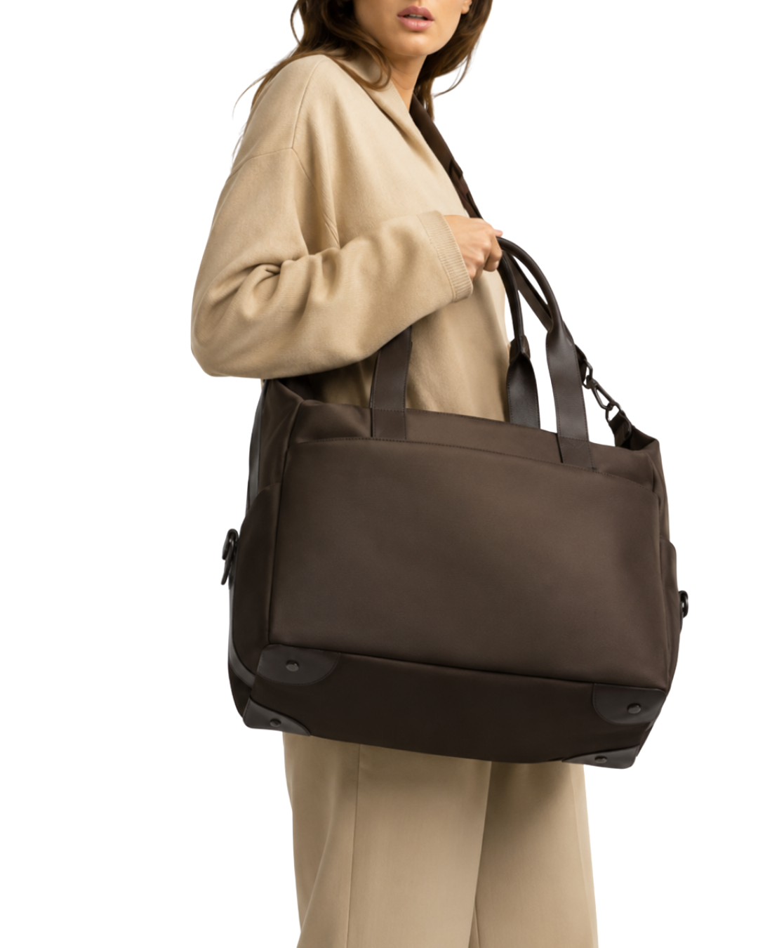 Chocolate Nylon Diaper Bag