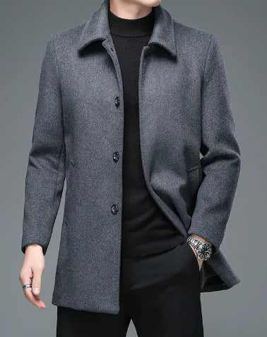 Business Woolen Overcoat Jacket