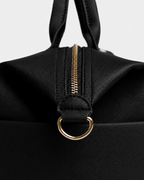 Black Leather Diaper Bag