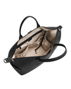 Black Leather Diaper Bag