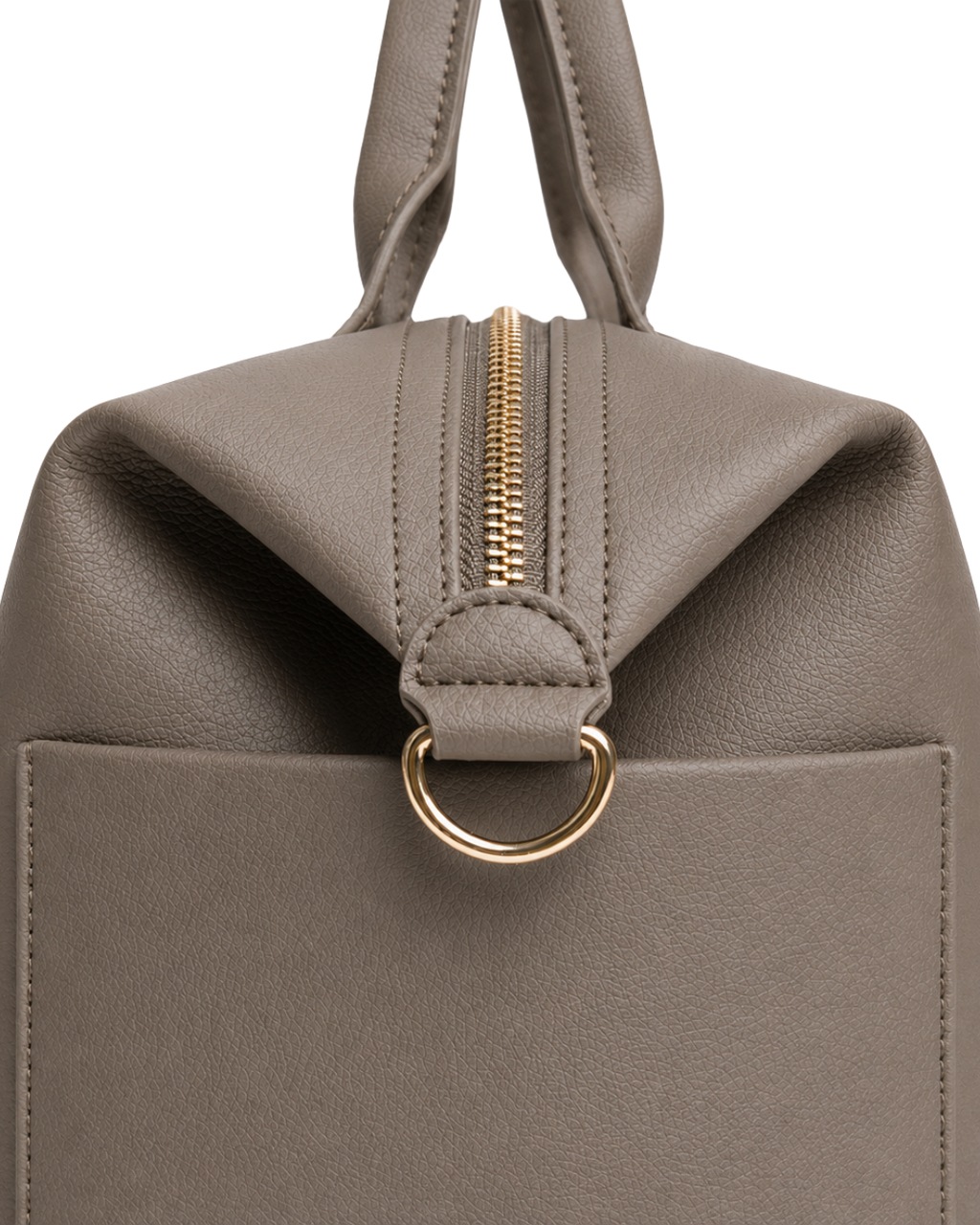 Clay Leather Diaper Bag