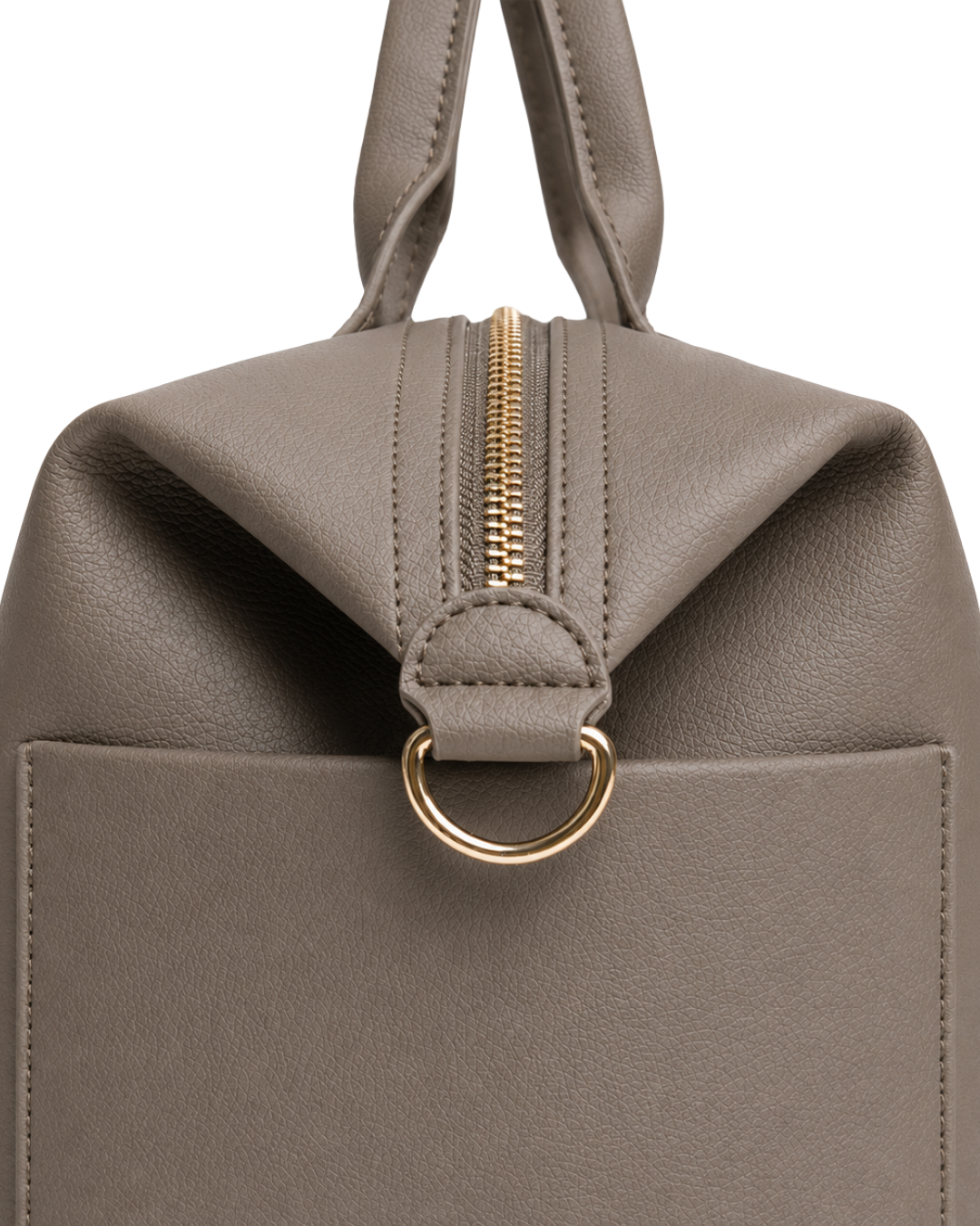 Clay Leather Diaper Bag