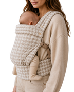 Beige Houndstooth Baby Carrier