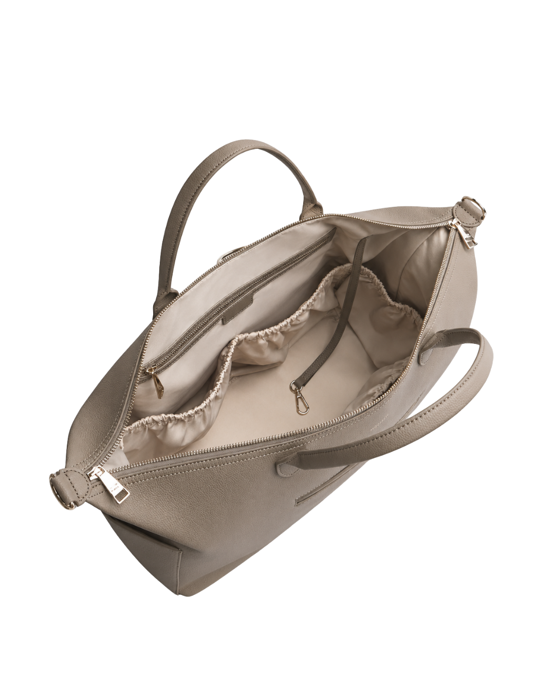 Clay Leather Diaper Bag
