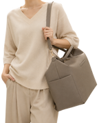 Clay Leather Diaper Bag