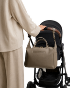 Clay Leather Diaper Bag