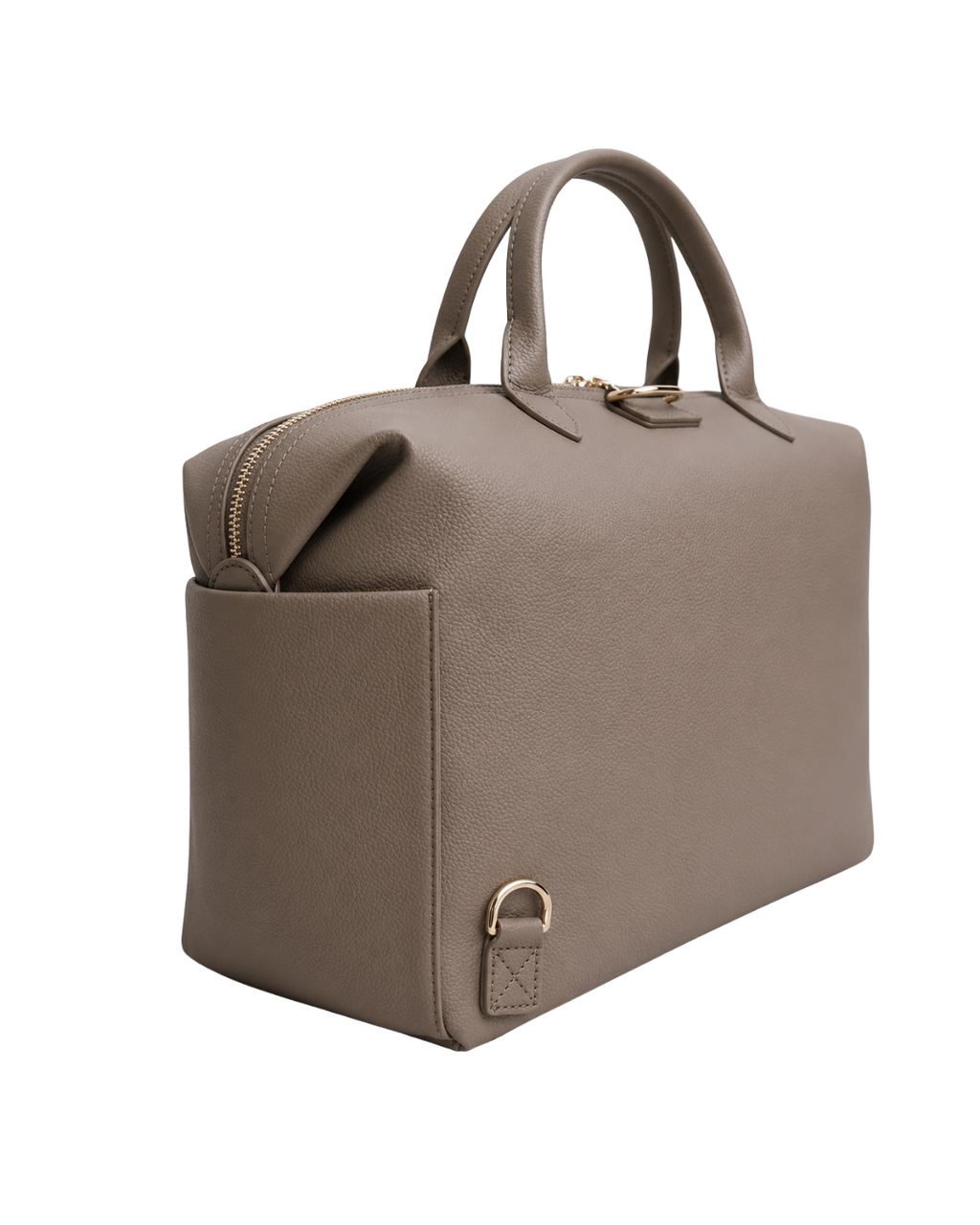 Clay Leather Diaper Bag