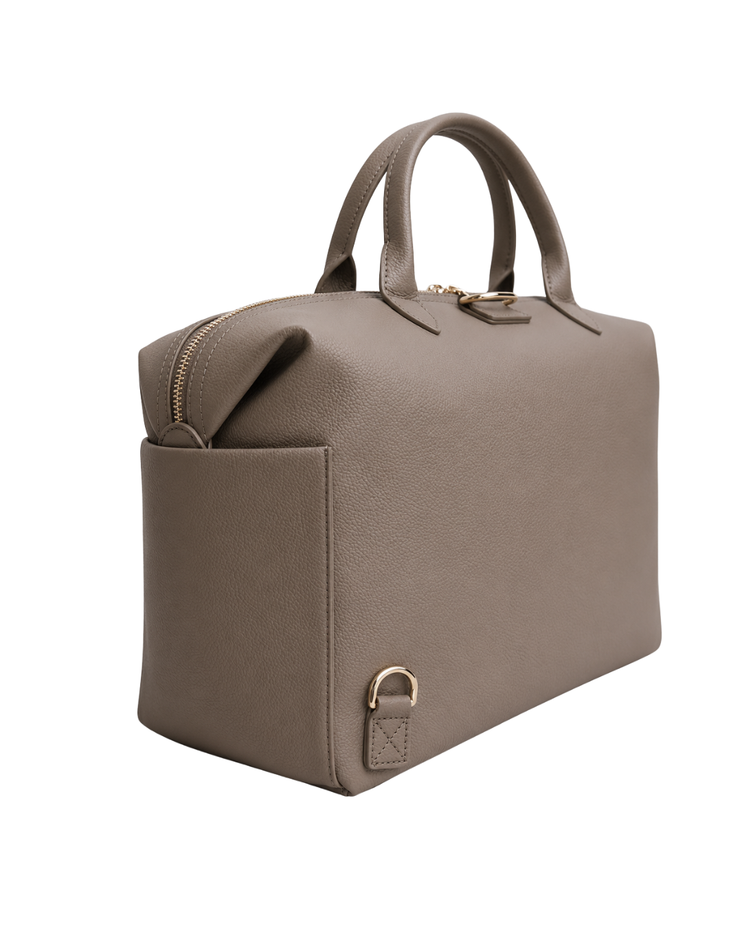Clay Leather Diaper Bag