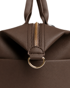 Chocolate Leather Diaper Bag