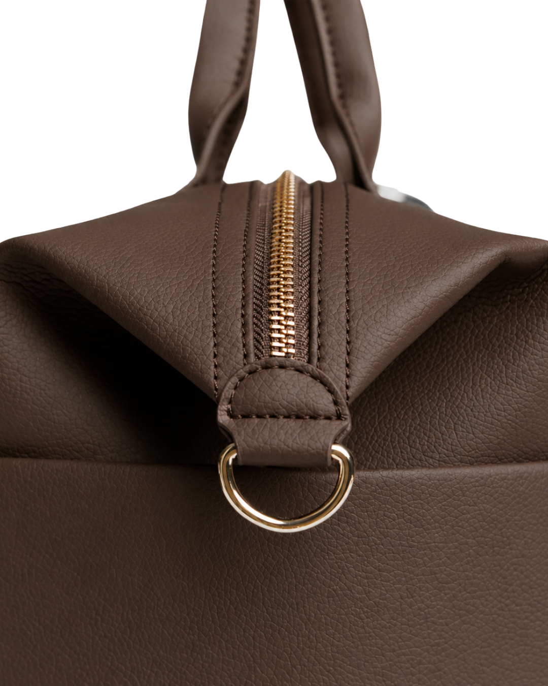 Chocolate Leather Diaper Bag