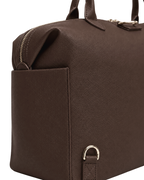Chocolate Leather Diaper Bag