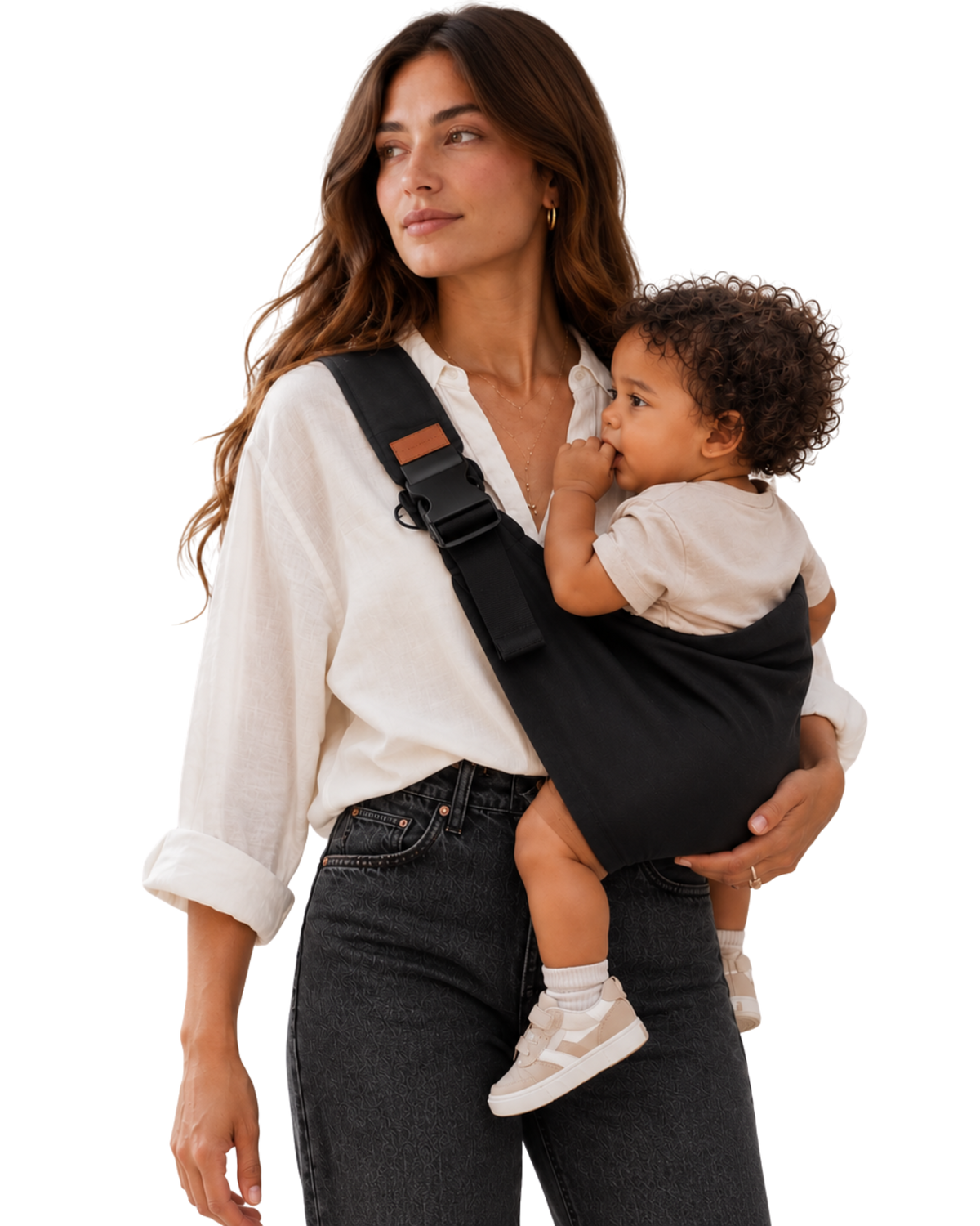Black Baby Sling Carrier