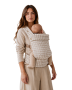 Beige Houndstooth Baby Carrier