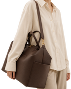 Chocolate Leather Diaper Bag