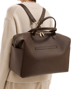Chocolate Leather Diaper Bag