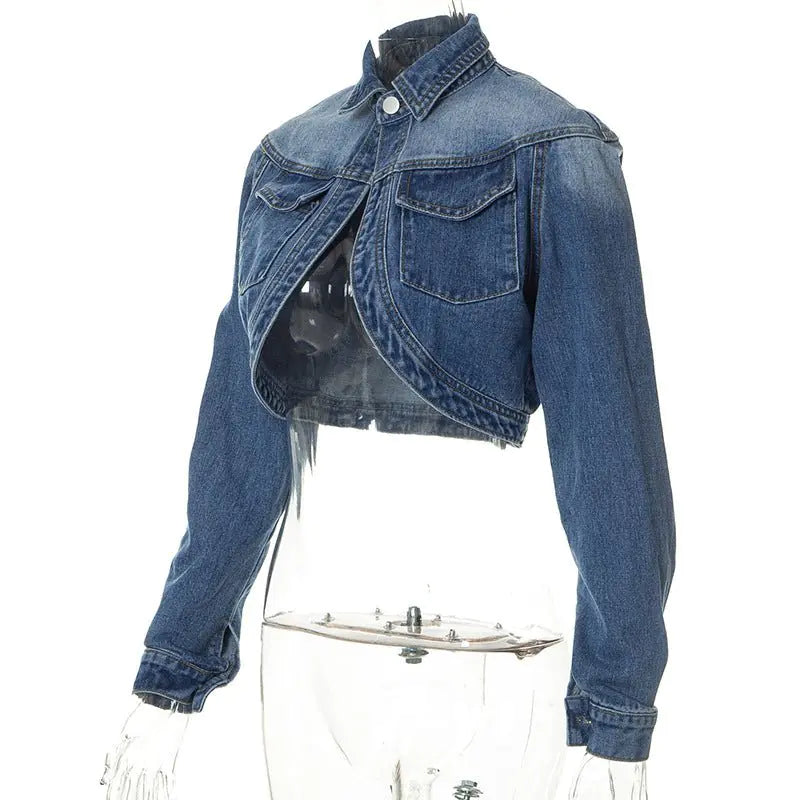 Cropped Denim Jacket Women