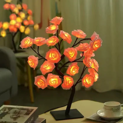 Rose Tree Lamp Decoration