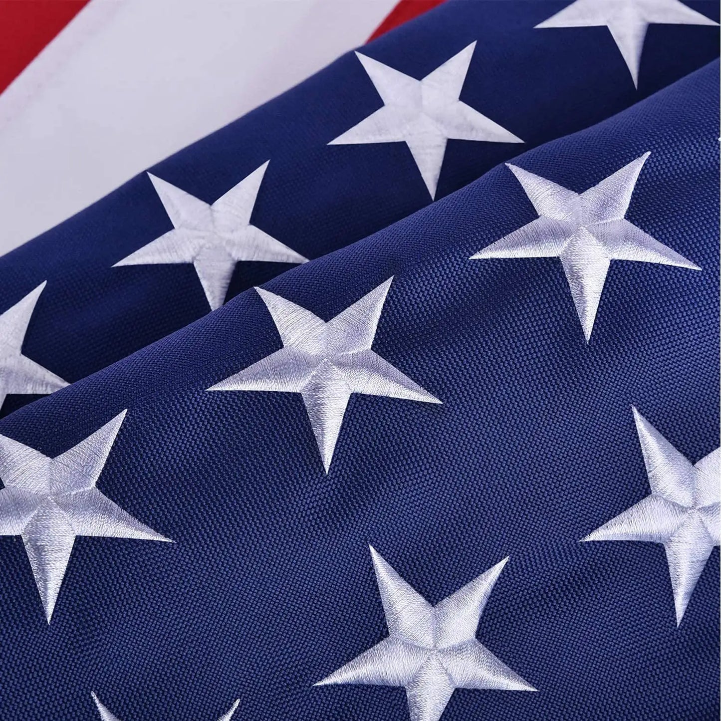 American Flag 10x15 ft 8x12 ft 6x10 ft 5x8 ft 4x6 ft 3x5 ft 2x3 ft for Outdoor,High Quality Embroidered Stars Sewn Stripes Brass Grommets