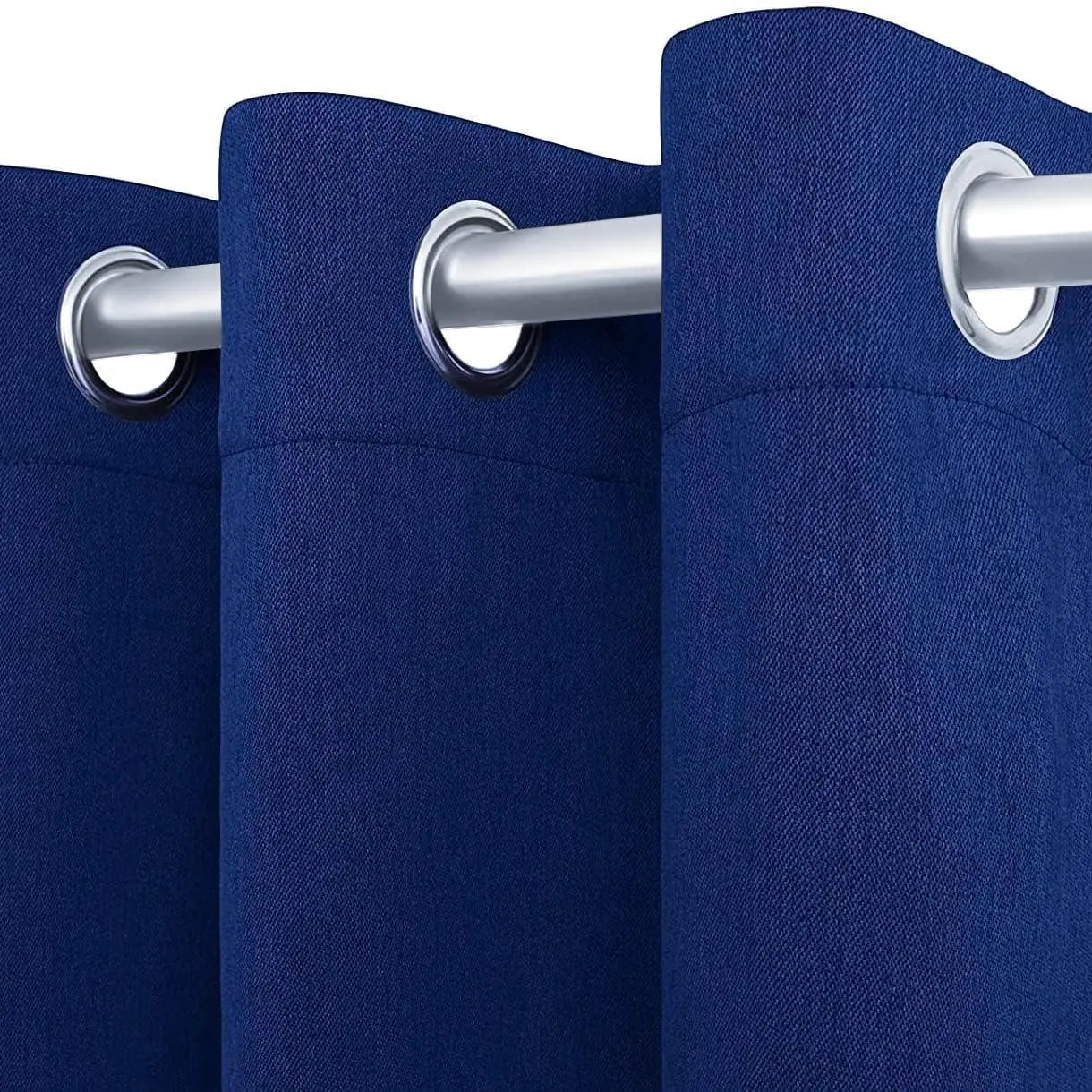 2 Pack Blackout Curtains for Bedroom with Grommet 42x84 inch Navy Blue