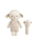 Crochet Sheep Toy & Rattle Set