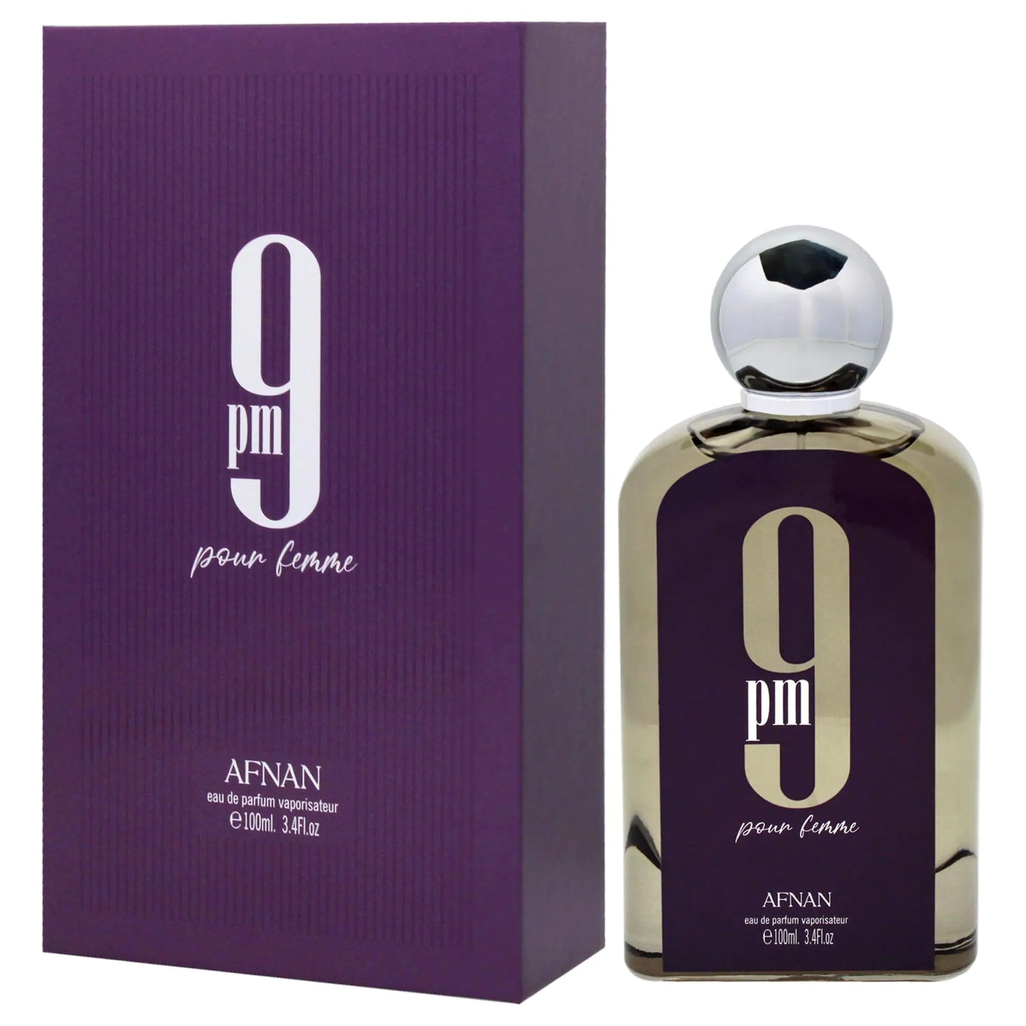 Afnan 9 PM Pour Femme for Women - 3.4 oz EDP Spray