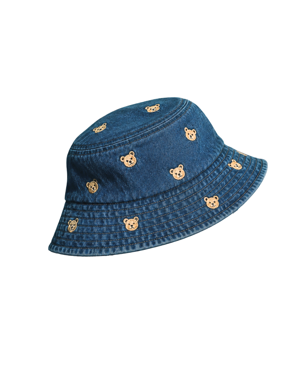 Denim Bear Baby Bucket Hat