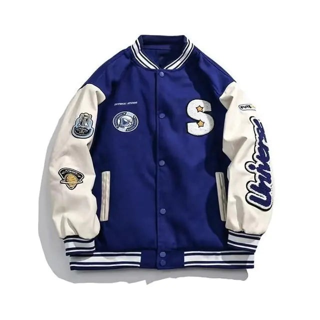 Embroidered Baseball Uniform Jacket