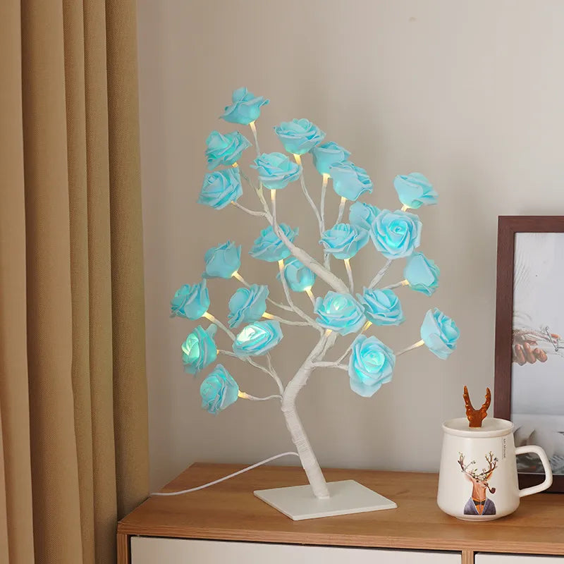 Rose Tree Lamp Decoration