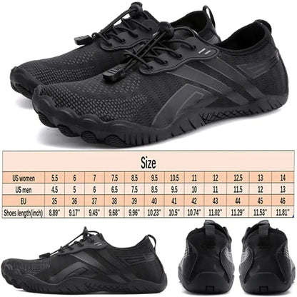 Water Shoes Men,Mens Water Shoes,Water Shoes Women,Barefoot Shoes,Quick Dry Aqua Swim Shoes,Slip-on Soft Beach Shoes,Quick Dry Water Shoes,Aqua Sports Outdoor Shoes for Pool Beach Surf Walk Water Yoga 6 Women/5 Men Black-3