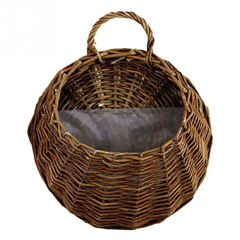 Handmade Wicker Rattan Flower Basket