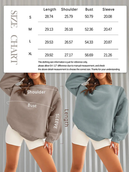 EFAN Womens Oversized Sweatshirts Hoodies Fleece Crew Neck Pullover Sweaters Casual Comfy Fall Fashion Outfits Clothes 2024 X-Large Black and White