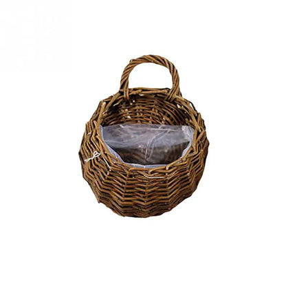 Handmade Wicker Rattan Flower Basket