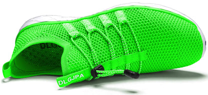 DLGJPA Men's Lightweight Quick Drying Aqua Water Shoes Athletic Sport Walking Shoes 13 Light Green