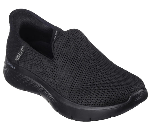 Skechers Women's Hands Free Slip-ins Go Walk Flex-relish 12 Black