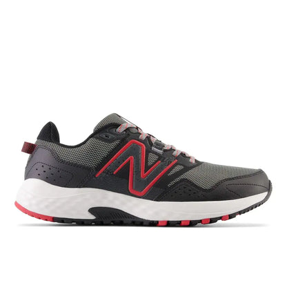 New Balance Men's 410 V8 Trail Running Shoe 8.5 Blacktop/Neo Flame/Shadow Grey