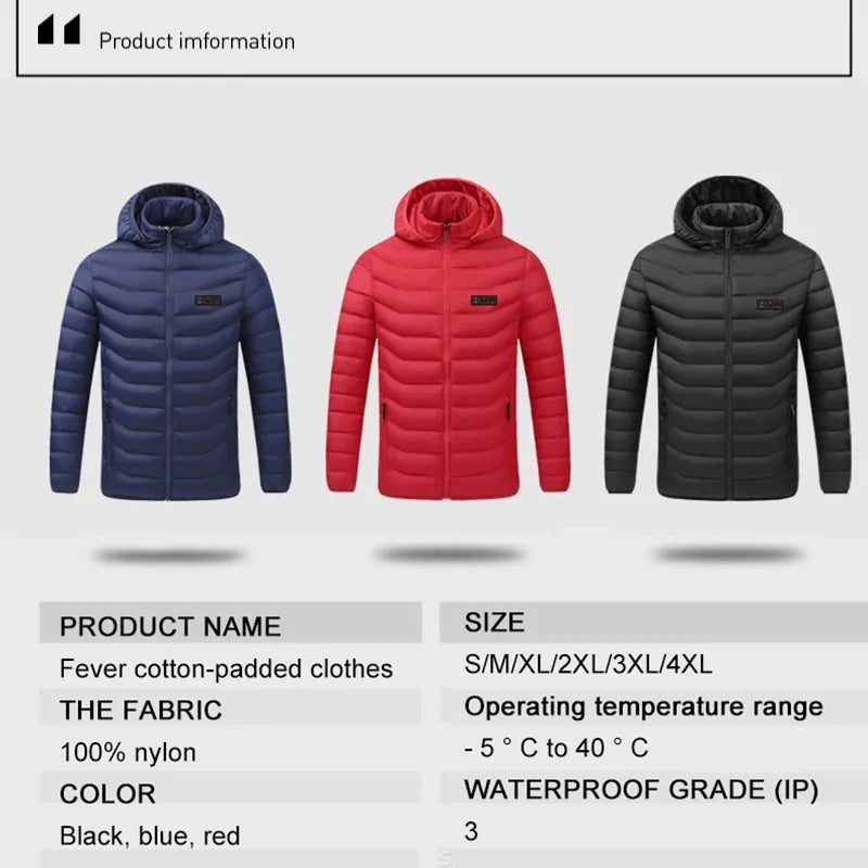 Unisex Winter Heating Jacket