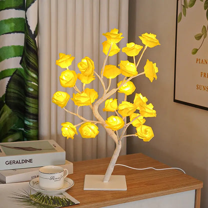 Rose Tree Lamp Decoration