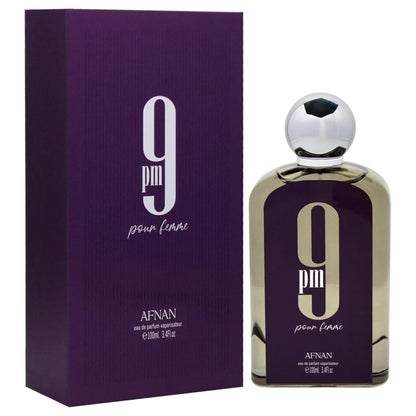 Afnan 9 PM Pour Femme for Women - 3.4 oz EDP Spray