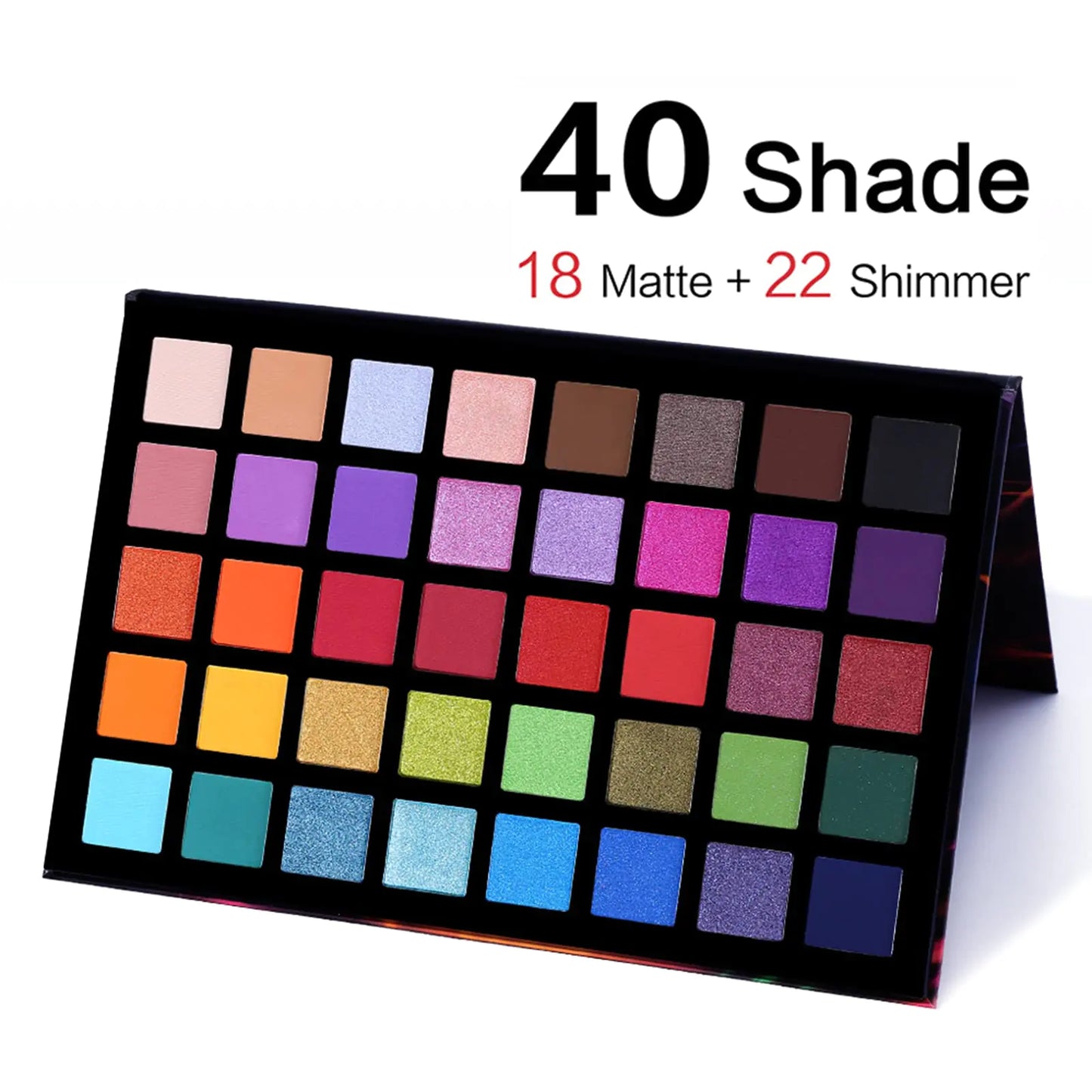 UCANBE Spotlight Eyeshadow Palette Professional 40 Color Eye Shadow Matte Shimmer Makeup Pallet Highly Pigmented Colorful Powder Long Lasting Waterproof Eye Shadow Palette A